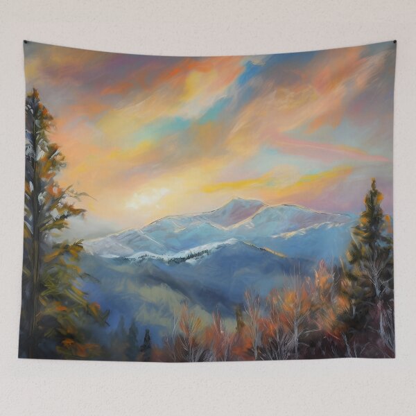 Item preview, The mountain view landscape 2 designed and sold by Red Witch Art.