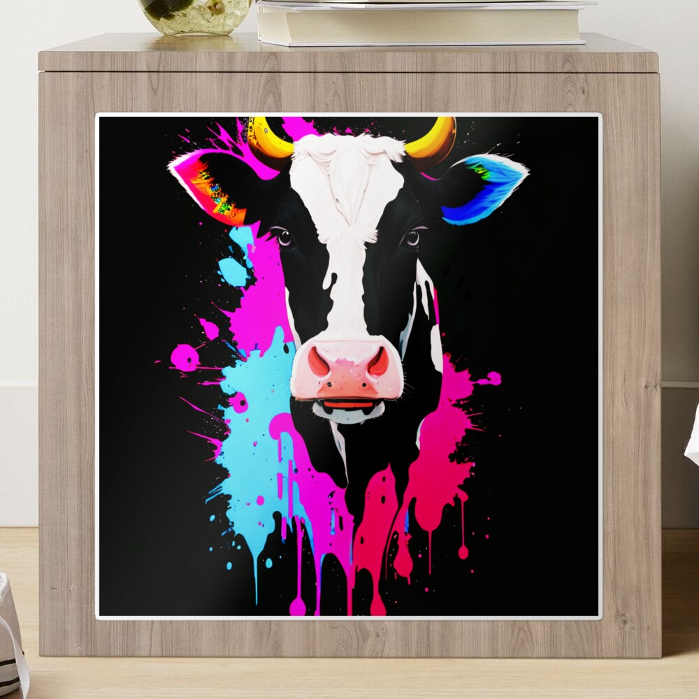 Cute cow, green cow, kawaii cow  Photographic Print for Sale by CastiloART