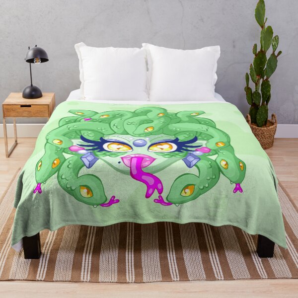 Item preview, Medusa Kawaii (Green) designed and sold by Plundercat.