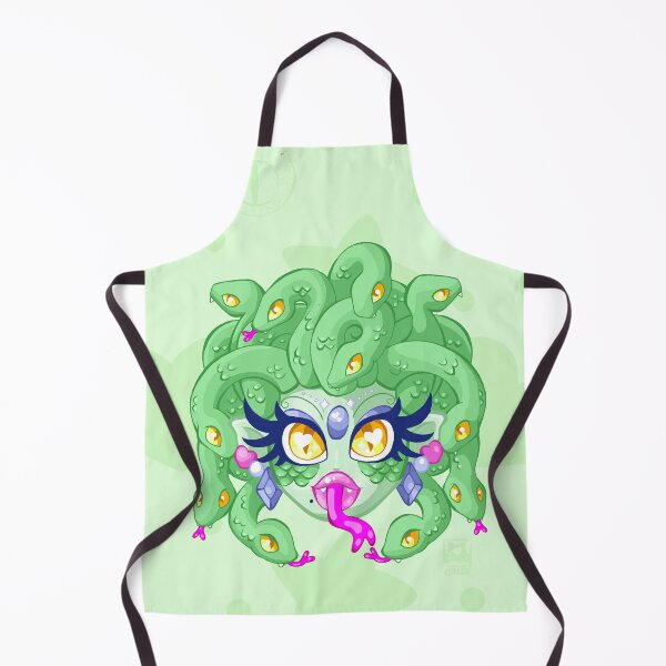 Item preview, Medusa Kawaii (Green) designed and sold by Plundercat.