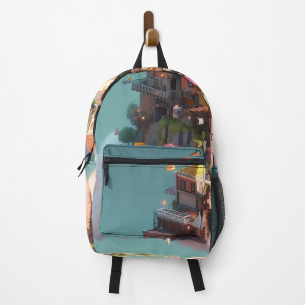 Item preview, Imaginary Isometric 3D City In The Air Ghibli Studio Illustration Design designed and sold by Neo-Night.