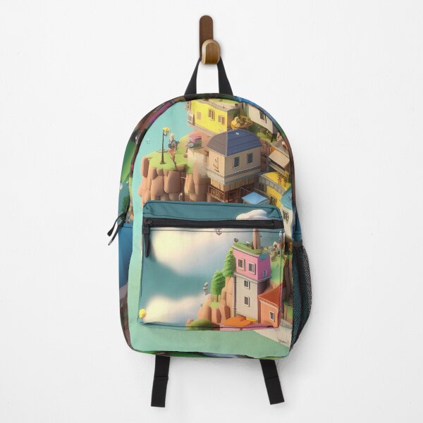 Item preview, Imaginary Isometric 3D City In The Air Ghibli Studio Illustration Design designed and sold by Neo-Night.