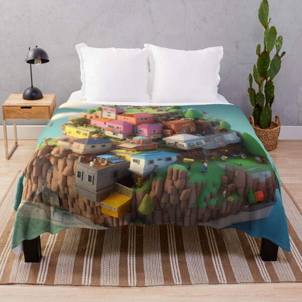 Item preview, Imaginary Isometric 3D City In The Air Ghibli Studio Illustration Design designed and sold by Neo-Night.
