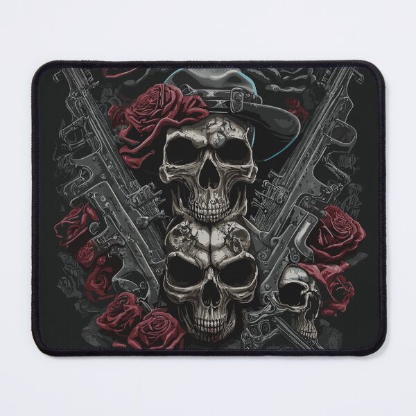 Item preview, Dark Skull with Guns & Roses designed and sold by Designs By Johnny J.