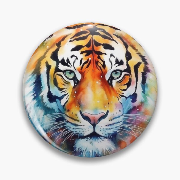 Item preview, a majestic tiger portrait in watercolor designed and sold by farizhilmi.