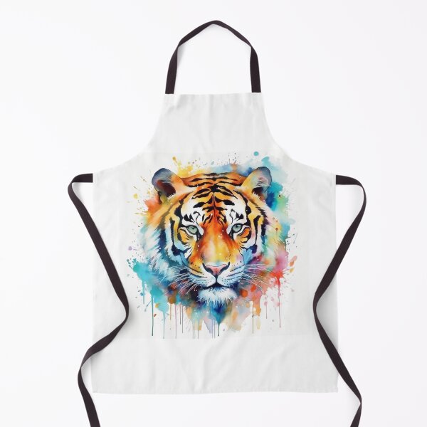 Item preview, a majestic tiger portrait in watercolor designed and sold by farizhilmi.