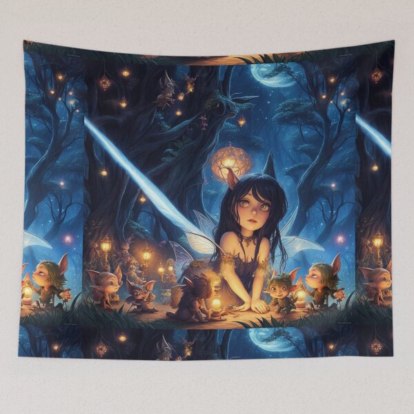 Item preview,  Fantasy Pixies and Fey Folk Fairies beautiful poster artwork designed and sold by Vintage Designs +.