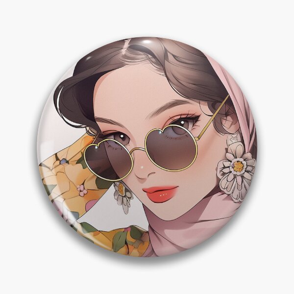Item preview, Girl with scarf in the hair, romantic illustration, floral, orange colors, lineart designed and sold by EmeraldeaArt.
