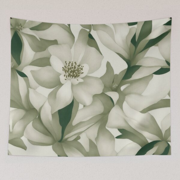 Item preview, Green Botanical Floral Pattern designed and sold by RossWilson12.