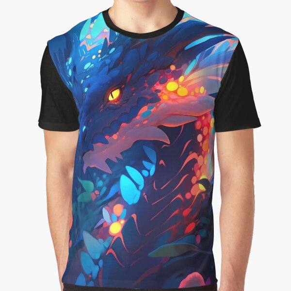 Aperçu de l'œuvre Dragon d'océan fantastique créée et vendue par Lumaria Designs.