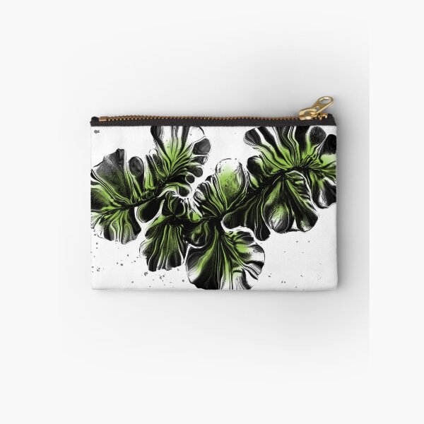 Item preview, Fantasy Flowers digital artwork in Lime Green, Black, and White designed and sold by LAEC-Shop.