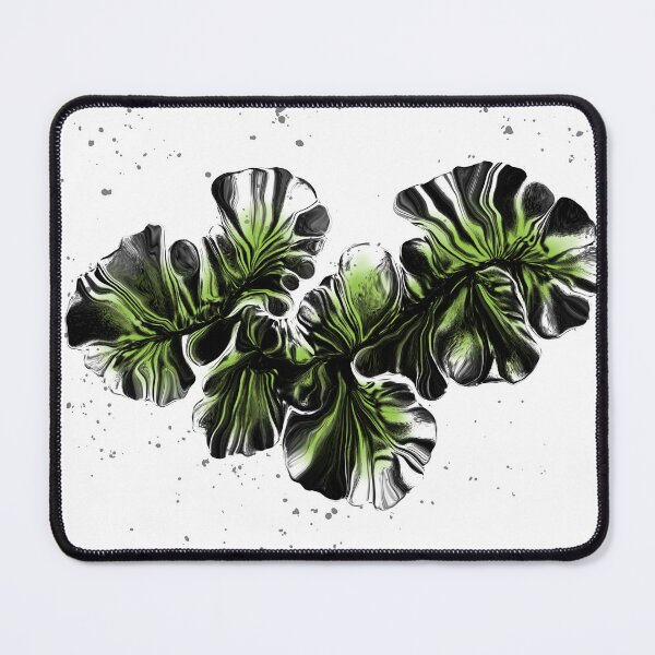 Item preview, Fantasy Flowers digital artwork in Lime Green, Black, and White designed and sold by LAEC-Shop.