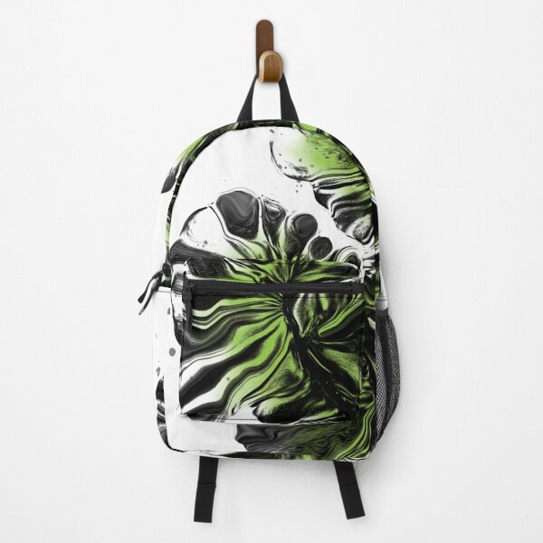 Item preview, Fantasy Flowers digital artwork in Lime Green, Black, and White designed and sold by LAEC-Shop.