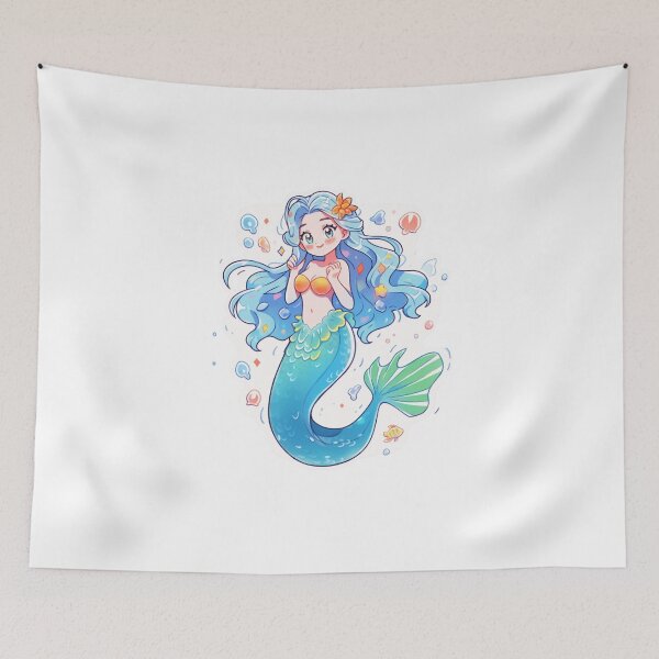 Item preview, Enchanting Mermaid - Dive into the Magical Underwater World designed and sold by PaintbrushPlace.