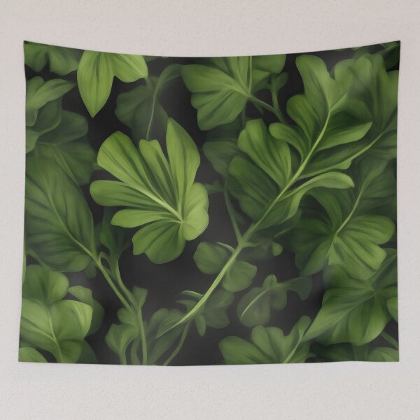 Item preview, Green Botanical Floral Pattern designed and sold by RossWilson12.