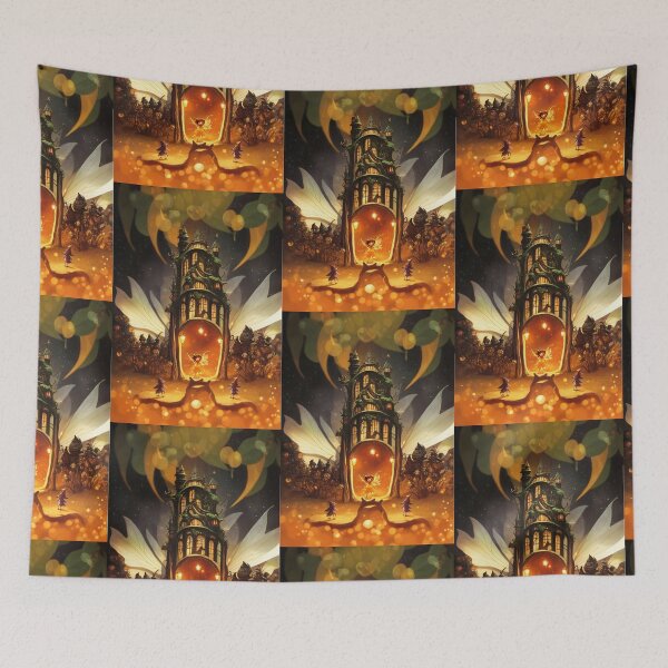 Item preview, A magical fairy castle designed and sold by Vintage Designs +.