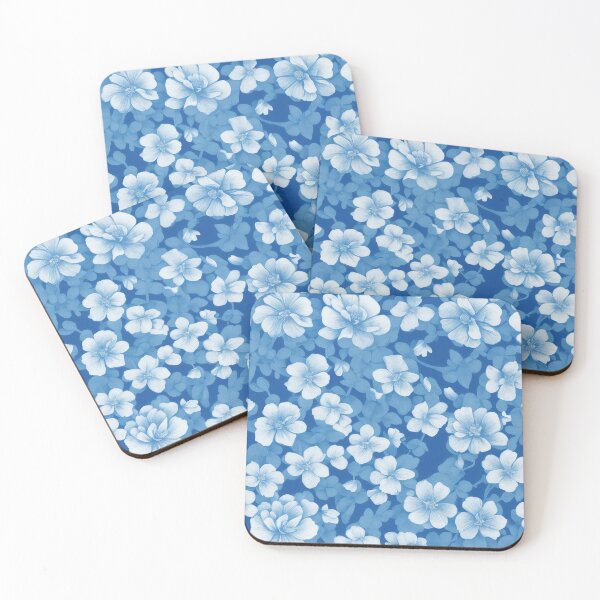 Item preview, Blue Botanical Floral Pattern designed and sold by RossWilson12.