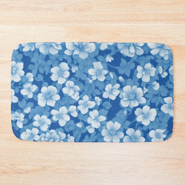 Item preview, Blue Botanical Floral Pattern designed and sold by RossWilson12.