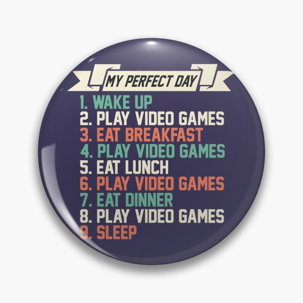 Item preview, 9 steps to a perfect day: funny design for gamers designed and sold by LV-creator.
