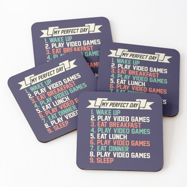 Item preview, 9 steps to a perfect day: funny design for gamers designed and sold by LV-creator.