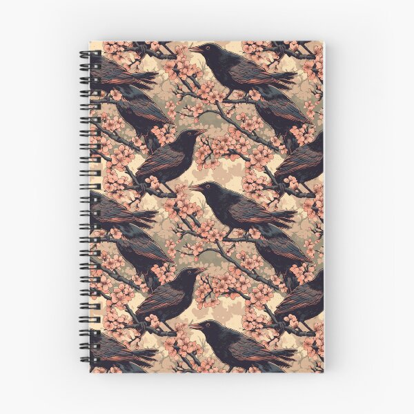 Item preview, Crows and Sakura / Cherry Blossoms designed and sold by Rottopics.