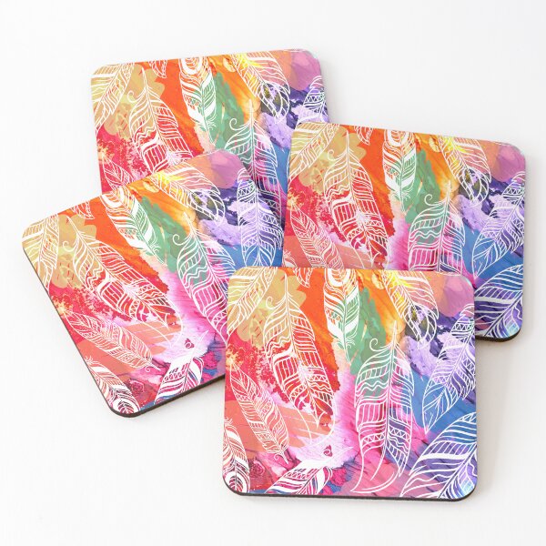 Item preview, Boho Feathertopia: Vibrant Avian Harmony designed and sold by Strawberry Spiced Designs.