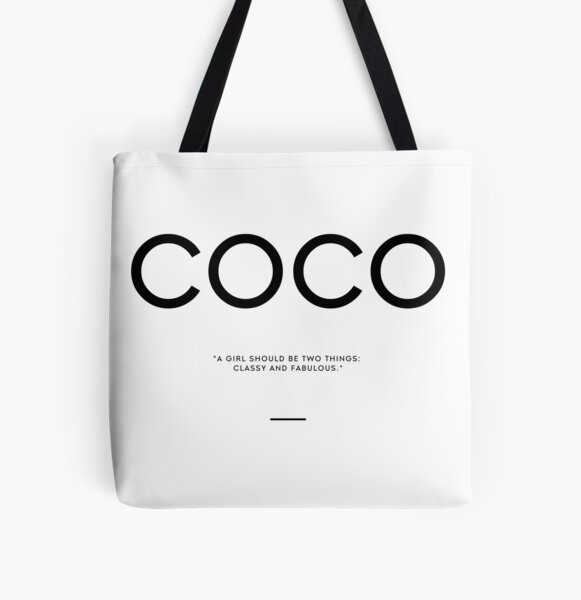 Classy coco chanel quote Tote Bag for Sale by THEARTOFQUOTES