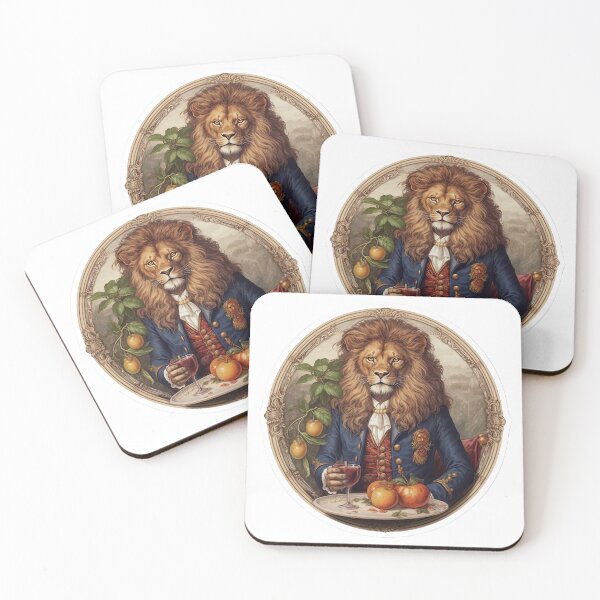 Item preview, Lion holding a glass of wine designed and sold by abmkf.