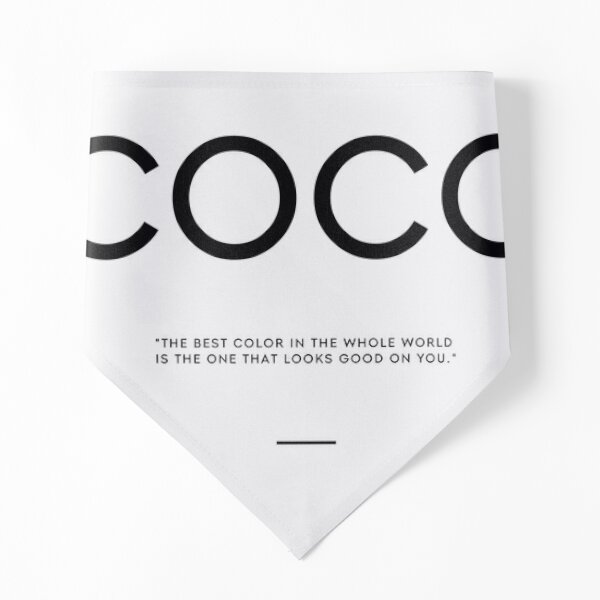 coco chanel irreplaceable quote Pet Bandana for Sale by THEARTOFQUOTES
