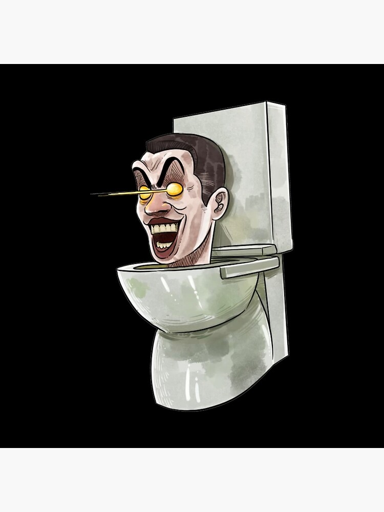 Skibidi toilet Funny Face | Art Board Print