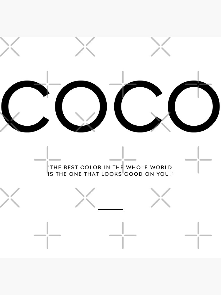 Color coco chanel quote Sticker for Sale by THEARTOFQUOTES