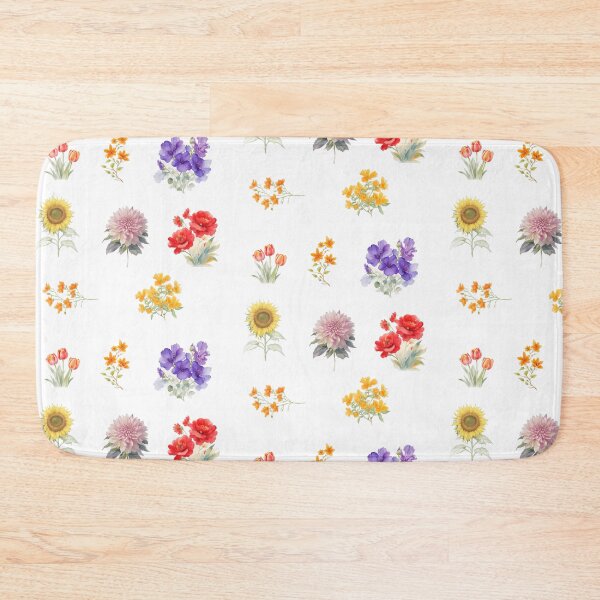 Item preview, different flowers set - watercolour painting designed and sold by Cuddleblossom.