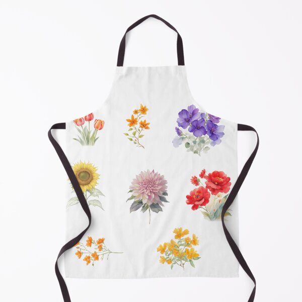 Item preview, different flowers set - watercolour painting designed and sold by Cuddleblossom.