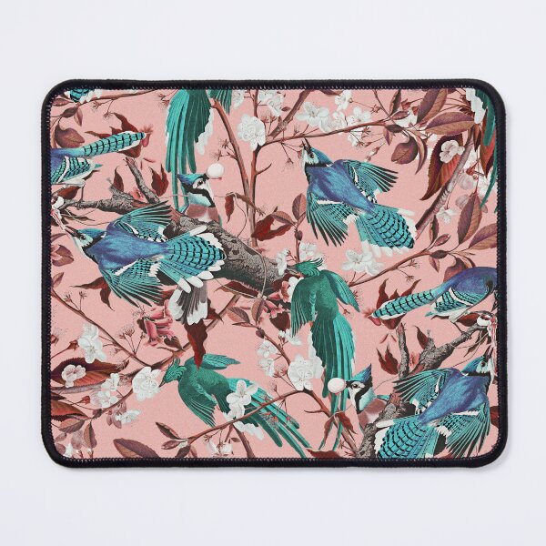Item preview, Floral and Birds Pink designed and sold by Burcu Korkmazyurek.