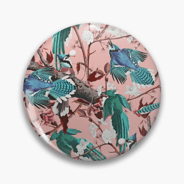 Item preview, Floral and Birds Pink designed and sold by Burcu Korkmazyurek.