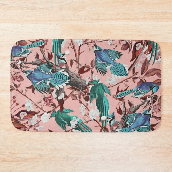 Item preview, Floral and Birds Pink designed and sold by Burcu Korkmazyurek.