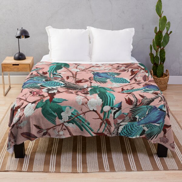 Item preview, Floral and Birds Pink designed and sold by Burcu Korkmazyurek.