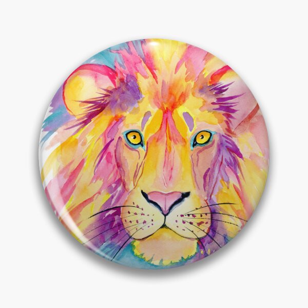 Item preview, color lion painting work designed and sold by Lnklunekk.
