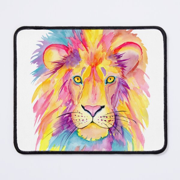 Item preview, color lion painting work designed and sold by Lnklunekk.