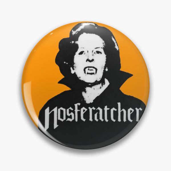 Item preview, Nosferatcher 1980s anti-Thatcher design designed and sold by Hot-To-Trot.