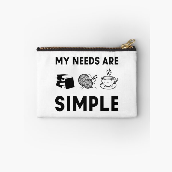 Item preview, My Needs are Books Knitting and Coffee designed and sold by JoyMoo.