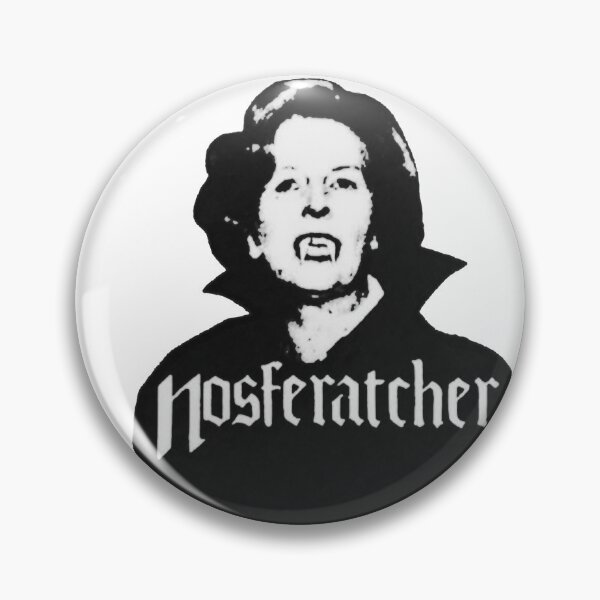 Item preview, Nosferatcher 1980s anti-Thatcher design designed and sold by Hot-To-Trot.