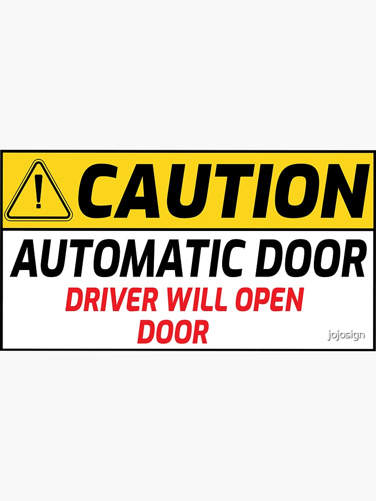 Automatic Door Signs - Automatic Sliding Door