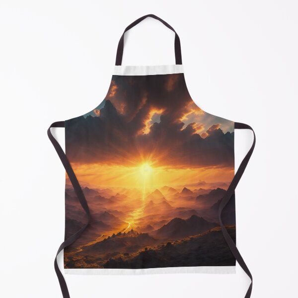 Item preview, An Awe-Inspiring Sky Scene Where A Golden Sunrise Fills The Sky With Radiant Light, Ai Generated Art designed and sold by AiGens.