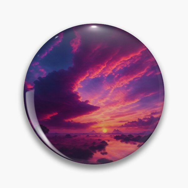 Item preview,  An Immersive Sky Tableau With A Golden Sunrise Casting A Serene And Tranquil Ambiance, Ai Generated Art designed and sold by AiGens.