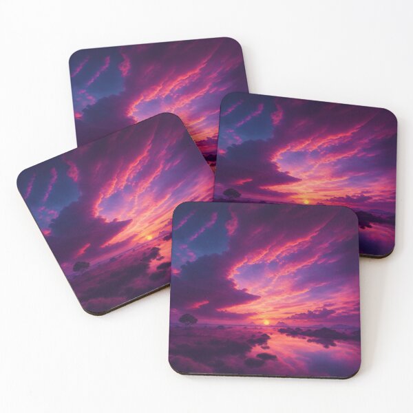 Item preview,  An Immersive Sky Tableau With A Golden Sunrise Casting A Serene And Tranquil Ambiance, Ai Generated Art designed and sold by AiGens.