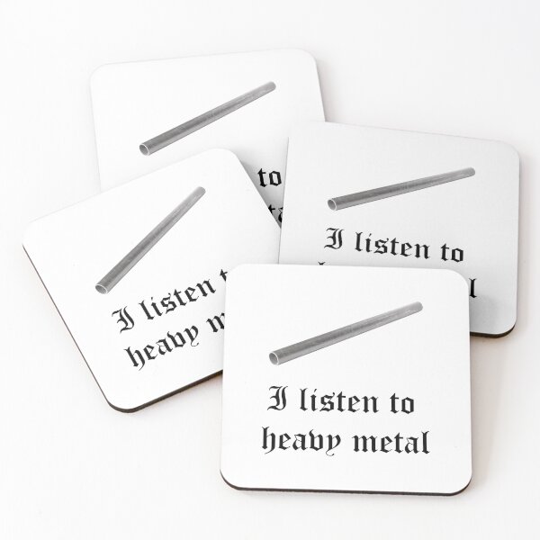 Item preview, I listen to heavy metal (pipe falling sound) designed and sold by edajylix.
