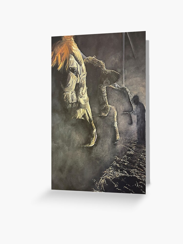 Thumbnail 1 of 2, Greeting Card, Caring for Cows designed and sold by EuniceWilkie.