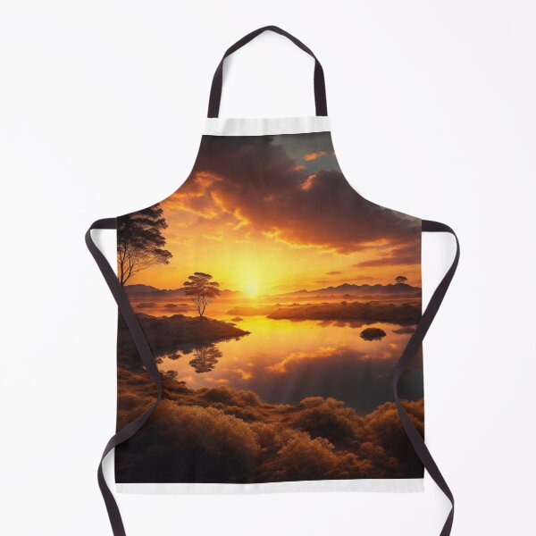 Item preview, A Tranquil Sky Vista With A Golden Sunrise Slowly Illuminating The World, Ai Generated Art designed and sold by AiGens.