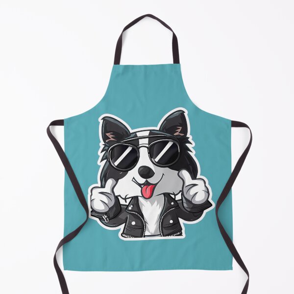 Item preview, Cute, Cool Collie wearing a leather jacket and sunglasses. designed and sold by HouseOfRosy.